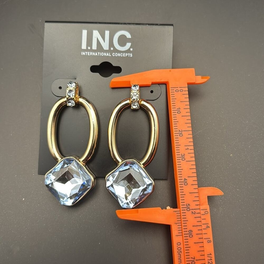 I.N.C. Earrings Bundle Lot of 2 Pairs Gold Tone Dangle + Pearl Statement New - Picture 3 of 5